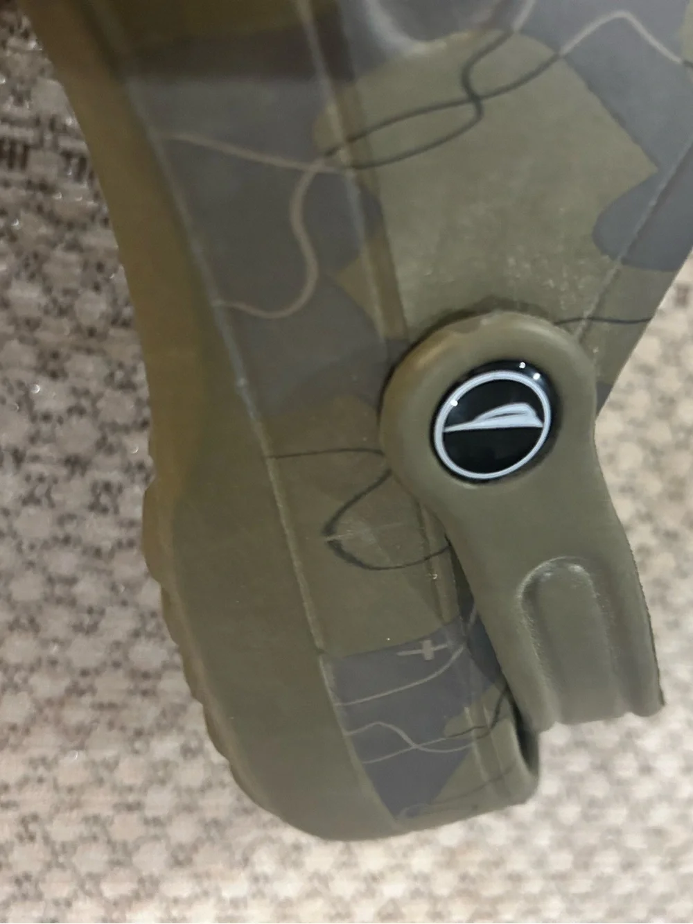 Nautica Olive Green Camo Clog Sandals with Rear Strap